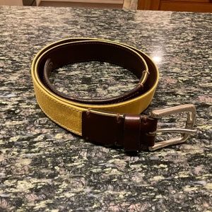 Healgoods Belt. Yellow.36” Waist. Brass Buckle. Nearly New Condition.